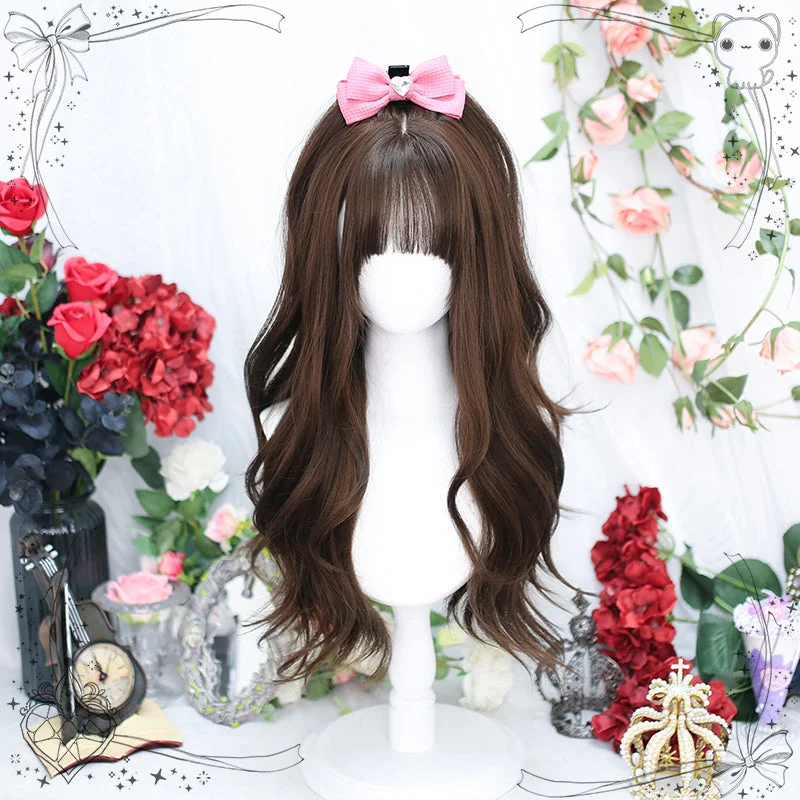 Fresh Big Wavy Long Curly Wig YV476013 Long Floral Skirt