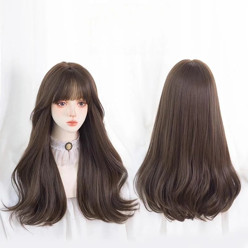 Long Hair Big Wave Natural Wig YV476037 Casual Maxi Outfit