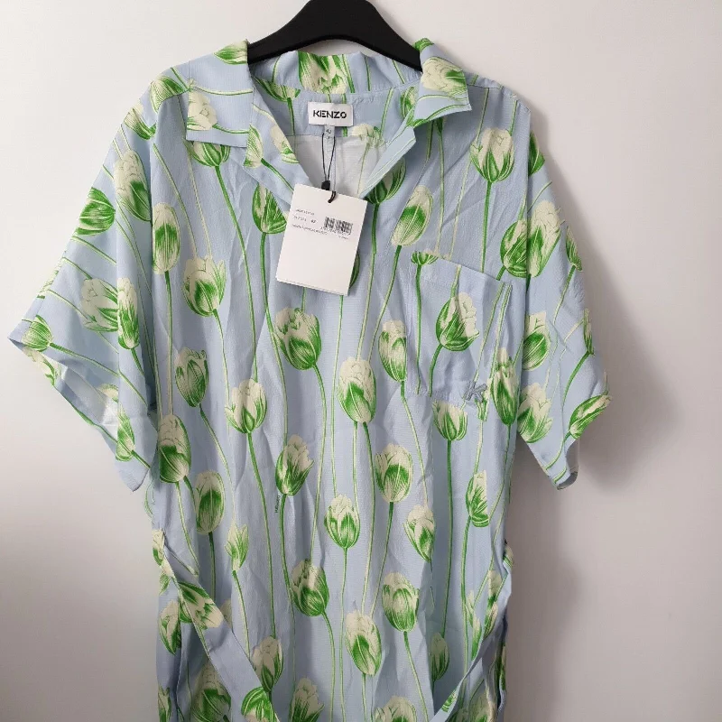 kenzo Printed Shirting Waist Dress Size 42****Ref V40 Relaxed Fit Shirt