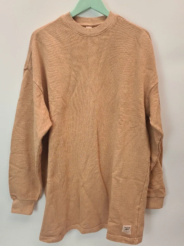 Reebok Beige Crewneck Sweatshirt Dress UK Medium **** V229 Shirt Dress Party